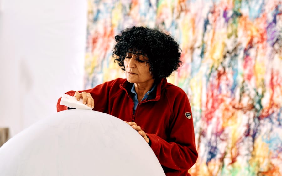 Ghada Amer: Fighting for equal rights one stich at a time