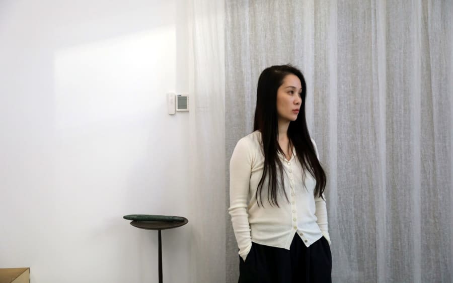 In the studio with Hu Xiaoyuan